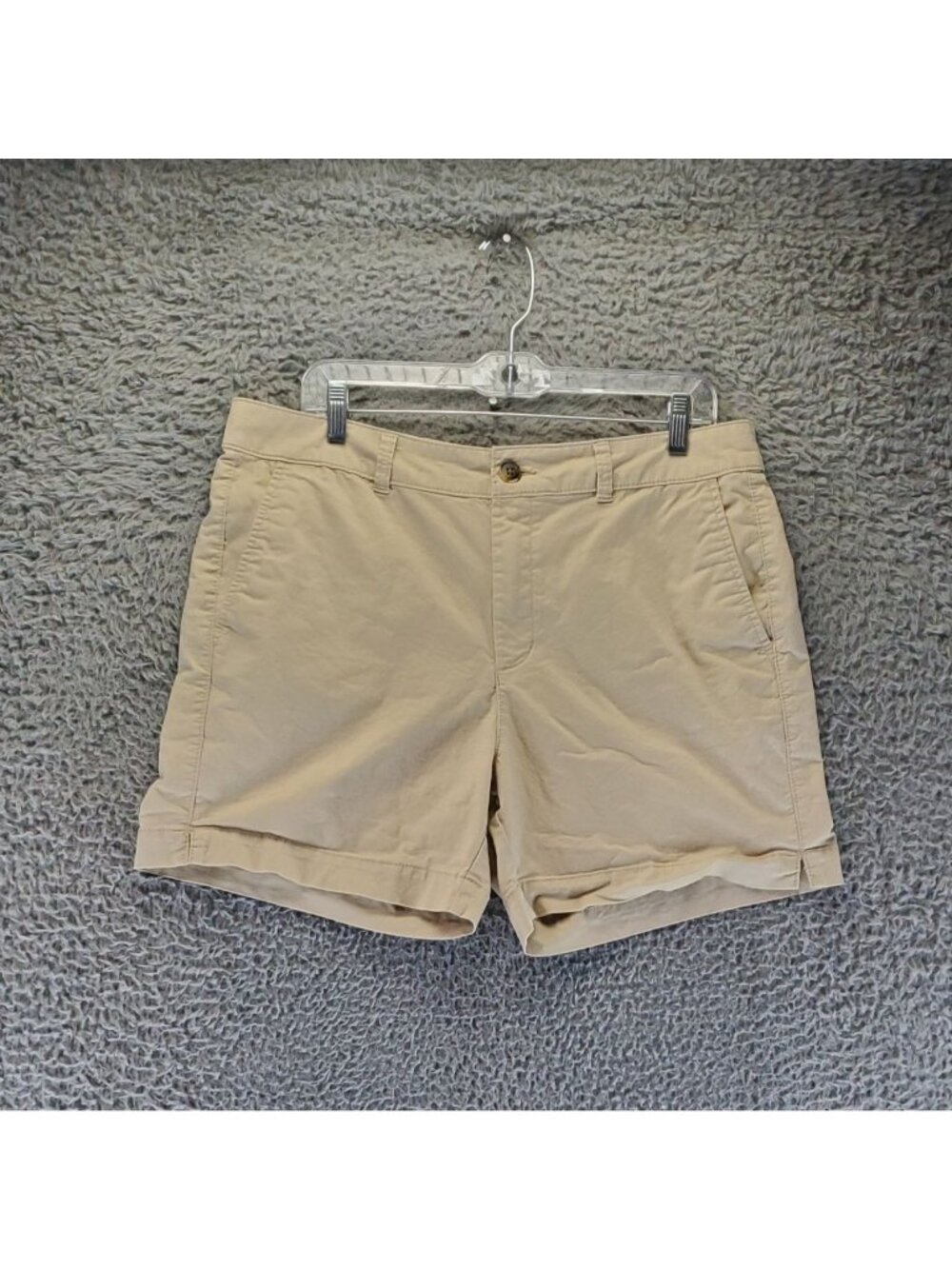 Old Navy Shorts Womens Size 12 Tan Everyday High Rise Cotton Blend Casual